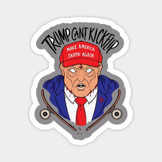 Trump Can't Kickflip Magnet by MurkyWaterz