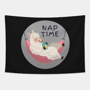 most likely to take a nap Sticker Tapestry