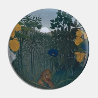 The Repast of the Lion by Henri Rousseau Pin