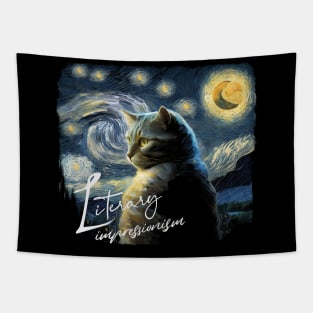 Impressionism Cat Tapestry