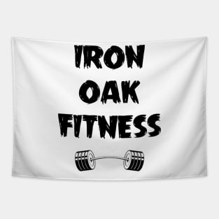 Iron Oak Fitness Wood Logo Tapestry