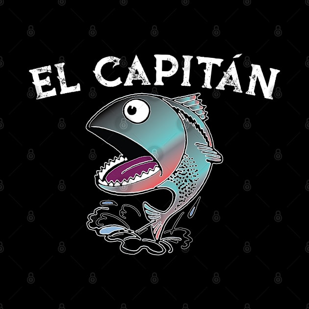 Boat Captain "El Capitan" Fishing Boat Skipper Gift by SeaLAD