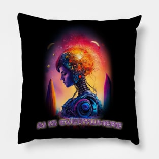 Ai is everywhere Pillow