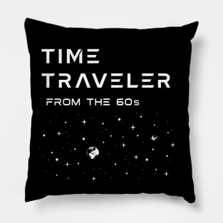 TIME TRAVELER, From the 60's. Nostalgia, down memory lane. Pillow