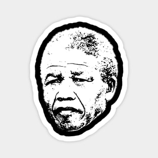 Nelson Mandela head Magnet