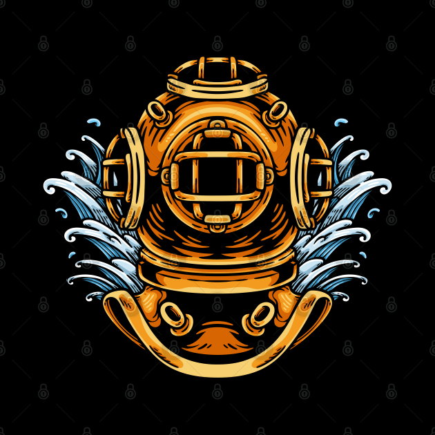 Diving Helmet by andhiika