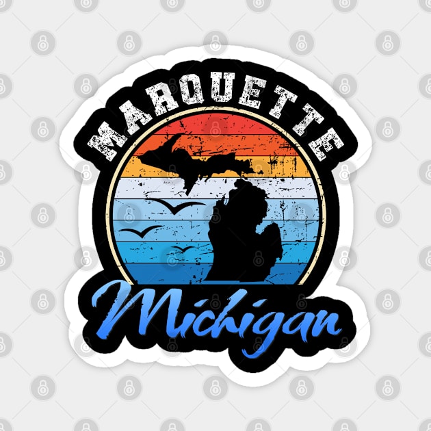 Marquette Michigan Magnet by Energized Designs