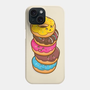 Cute Stack of Doughnuts Phone Case