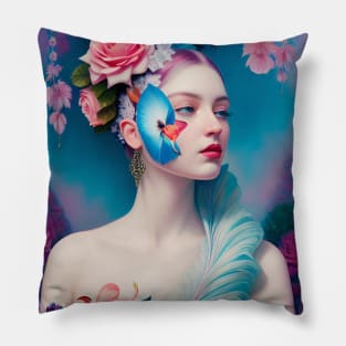 Flamingo Lady Pillow