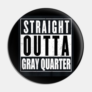 Gray Quarter Pin