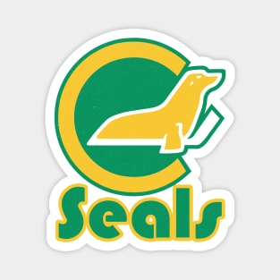 Defunct California Golden Seals Hockey Magnet