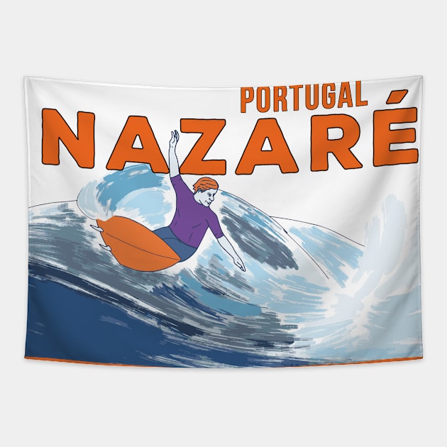 Nazaré Portugual Tapestry by DiegoCarvalho