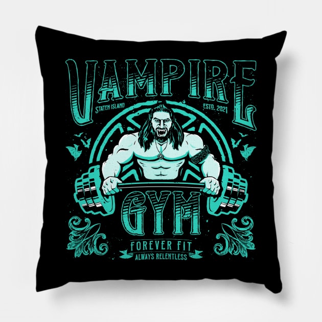 Vampire Gym Pillow by teesgeex