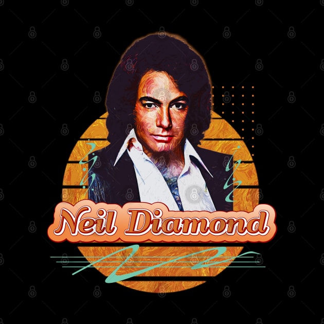 Neil Diamond \\ Retro Art by Nana On Here