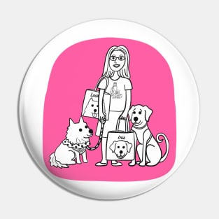 Vicky, Lacey & Iris (pink version) Pin