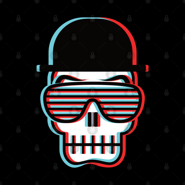 Retro Cool Skull by dkdesigns27