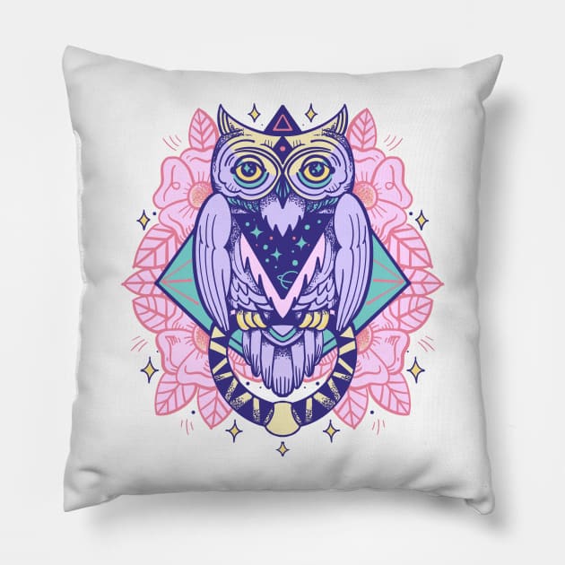 Owl door knocker Pillow by Paolavk