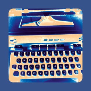 Orange Retro Typewriter, Gift for Writer T-Shirt