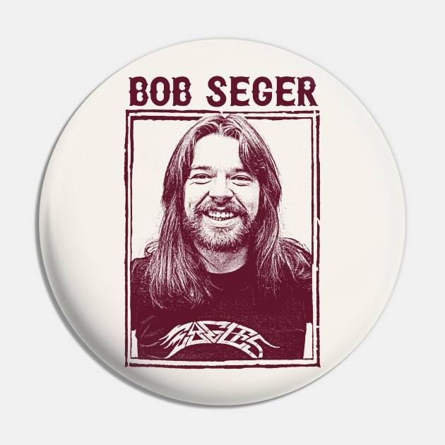 Bob Seger /// Vintage Style Fan Art Design Pin by DankFutura