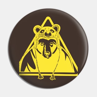 Bear Hat Bear Pin