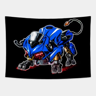 Ducati Panigale Bull Blue Tapestry