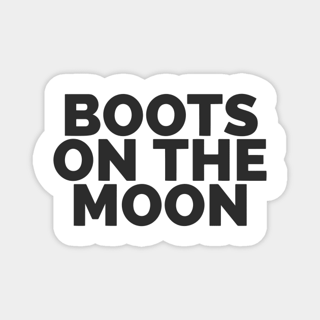 Boots On The Moon Magnet by Red Wolf Rustics And Outfitters