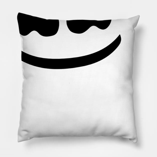 Mello Smile Simple Design Pillow by adrinalanmaji