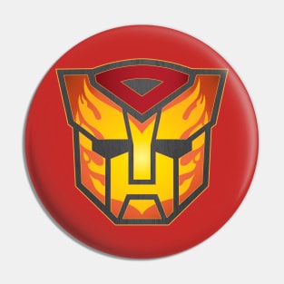 Transformers Hot Rod / Rodimus Prime G1 Autobot Logo Symbol Pin