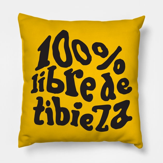 LIBRE DE TIBIEZA Pillow by gordoilustra