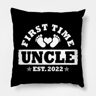 First Time Uncle Est 2022 Funny New Uncle Gift Pillow