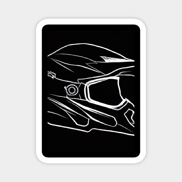 Motorcycle Helmet Magnet by maxcode