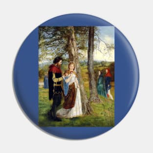 Sir Lancelot and Queen Guinevere - James Archer Pin