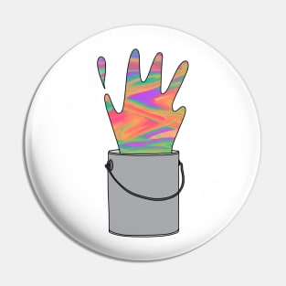 Paint Can Splash Pin