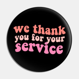 Heartstopper quote "we thank you for your service" lesbian flag ally Pin