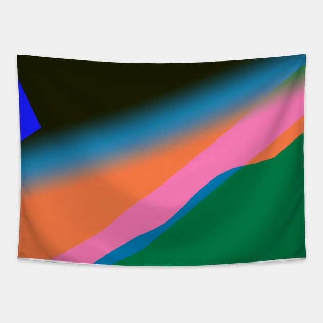 red blue green orange abstract texture Tapestry by Artistic_st