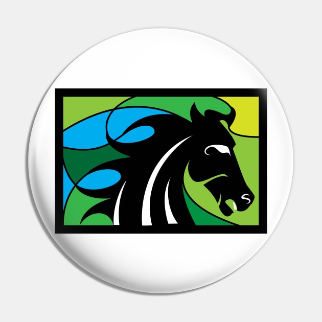 Horse Silhouette Pin by skycloudpics