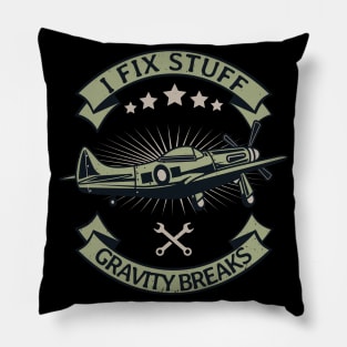 Aircraft Mechanic Airplane Technician Pillow