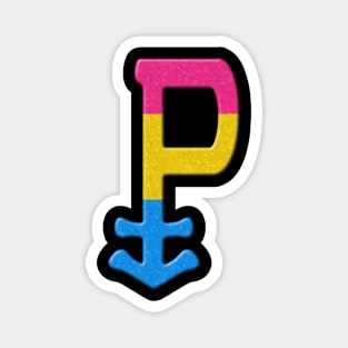 Pansexual Symbol in Pride Flag Colors Magnet