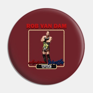 Rob Van Dam #14 design Pin