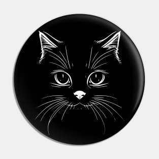 Kitty face Pin