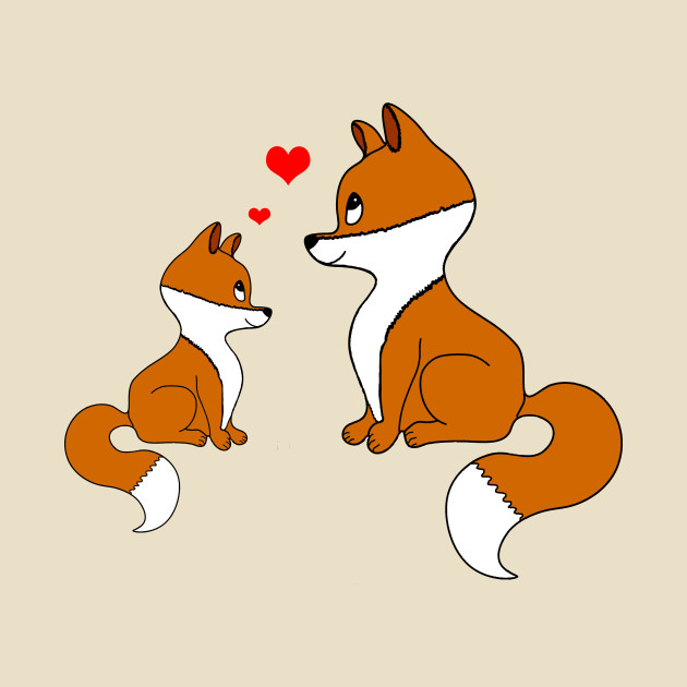 Cute foxes by MarionsArt