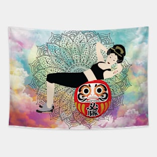 Yoga matter Japanese style Tapestry