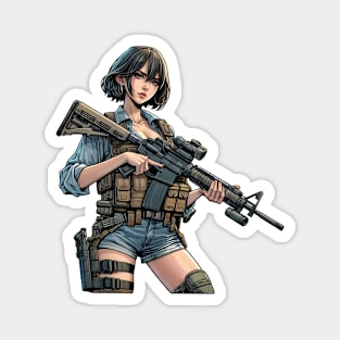 Tactical Girl Magnet