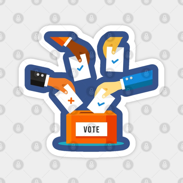 Vote Design Magnet by Mako Design 