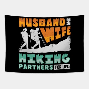 Husband And Wife Hiking Partners For Life Tapestry