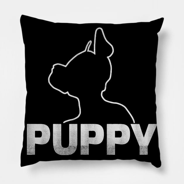 puppy funny Pillow by hawardan