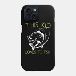 This Kid Loves To Fish Phone Case
