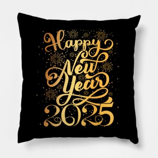 Happy New Year 2025 Pillow