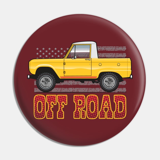 Yellow Off-Road Pin by JRCustoms44