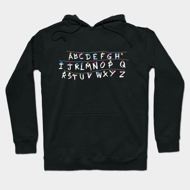 stranger things hoodie black